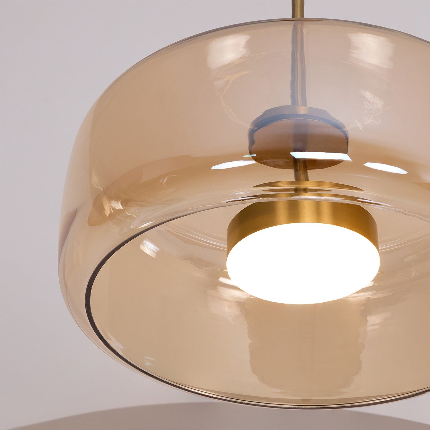 Raith Mouth Blown Glass Shade Pendant Light