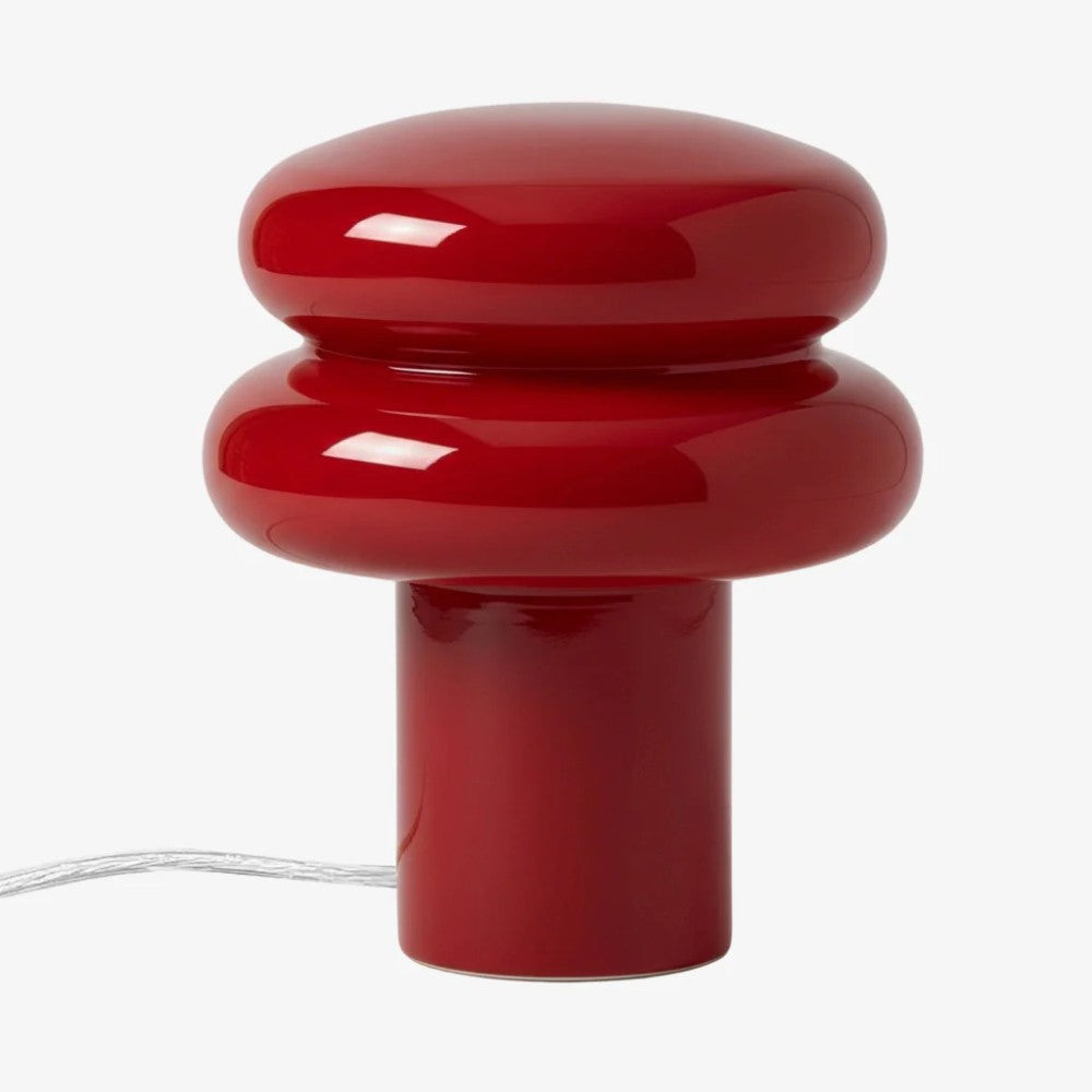 Nymeros Scandinavian Glass Mushroom Table Lamp
