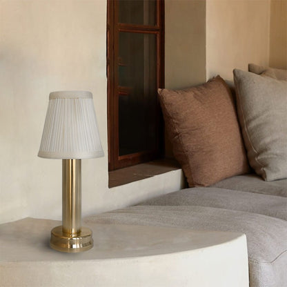 Mariana Cordless Battery Operated Pleated Shade Table Lamp