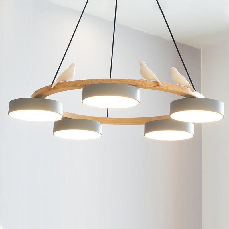 Myrithor Macarons Bird Woon Round Chandelier