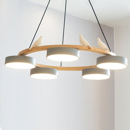 Myrithor Macarons Bird Woon Round Chandelier