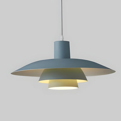 Emery Nordic Three Tier Metal Disc Pendant Light