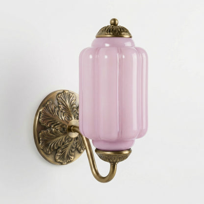 Cyrilith Vintage Milk Glass Oiled Brass Eloise Sconce
