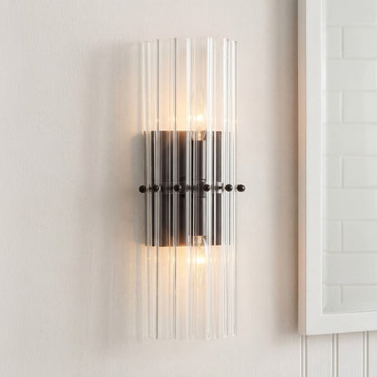Vovizy Farmhouse Double Mallory Crystal Sconce