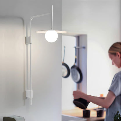 Pyris Scandinavian Minimalist Metal Swing Arm Wall Lamp