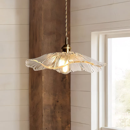 Callista Retro Lotus Creative Glass Pendant Light