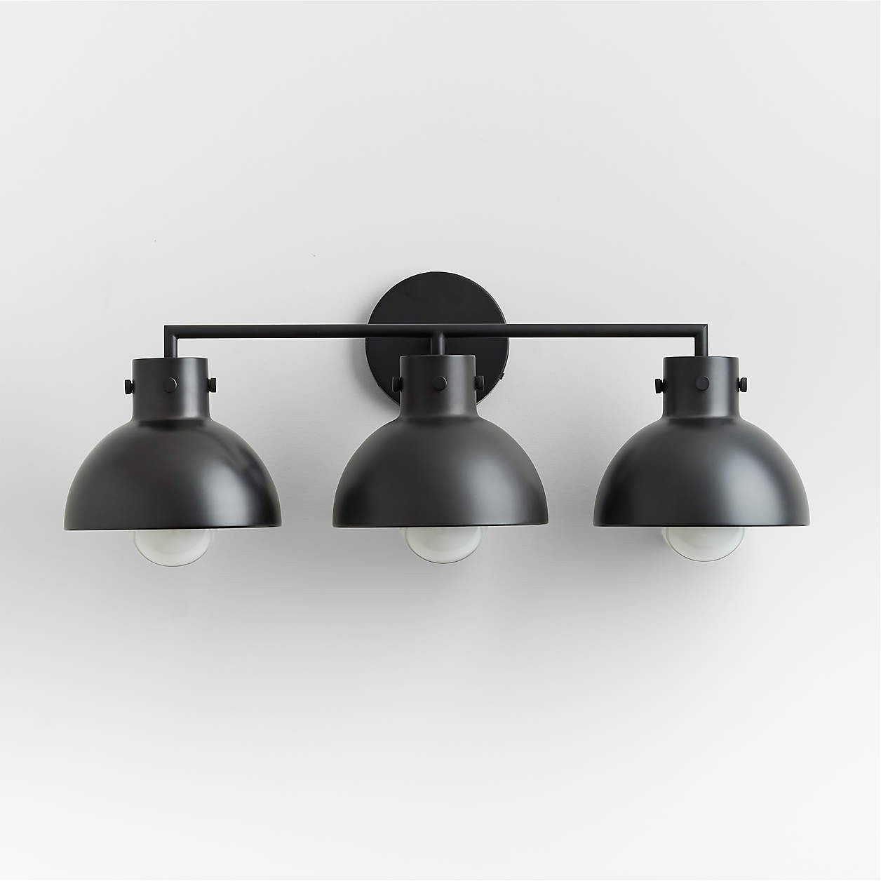 York Minimalist 3-Light Glass Globe Metal Wall Light