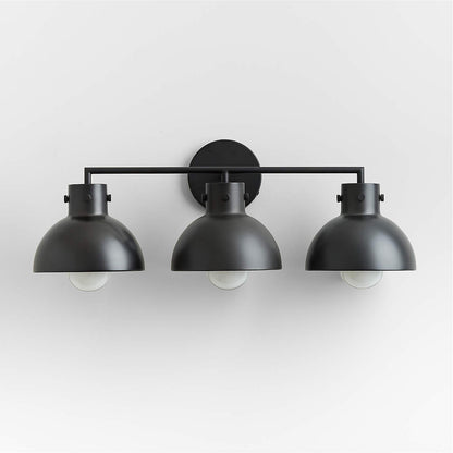 York Minimalist 3-Light Glass Globe Metal Wall Light