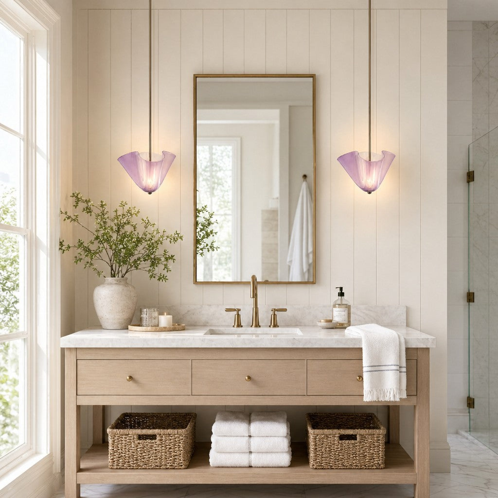 Franklin Modern Shell Glass Fazzo Pendant Light