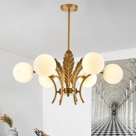 Zephyr Luxury 6-Lights Globe Glass Chandelier