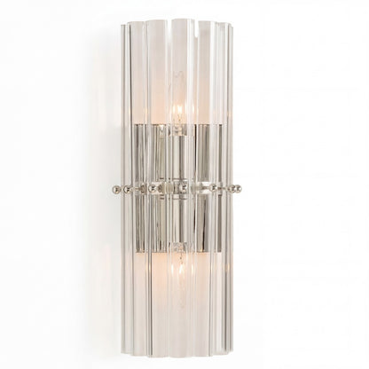 Vovizy Farmhouse Double Mallory Crystal Sconce