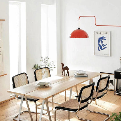 Thalys Minimalist Adjustable Swing Long Arm Dome Sconce