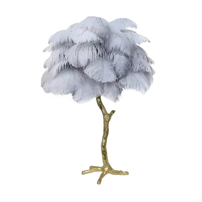 Marco Ostrich Feather Table Lamp