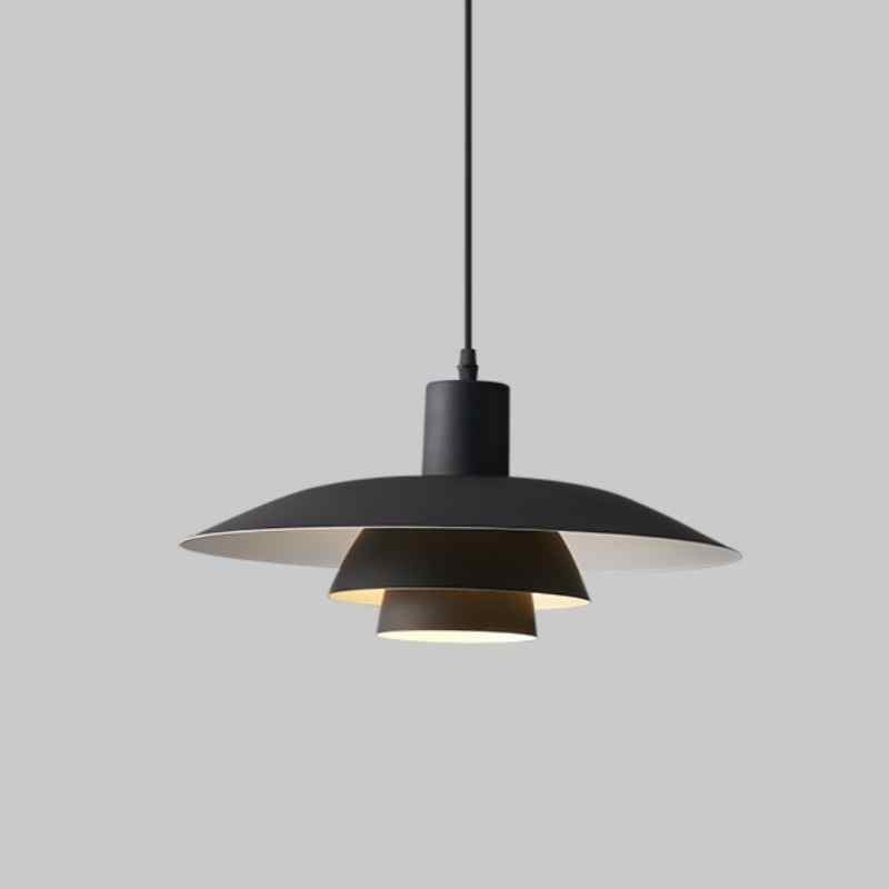Emery Nordic Three Tier Metal Disc Pendant Light