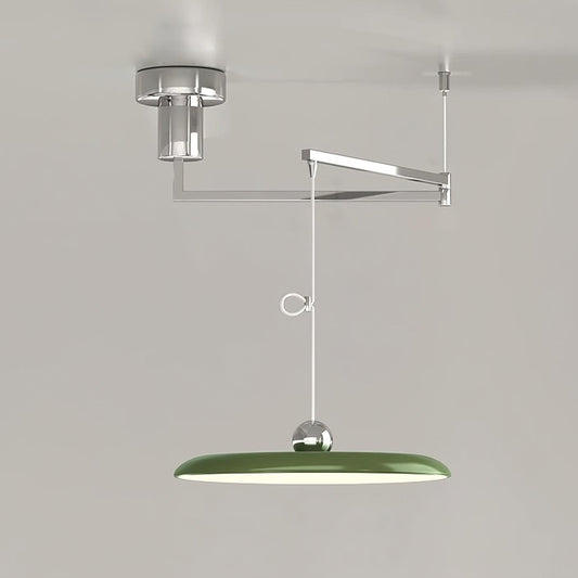Delphin Colorful Swing Arm Flying Saucer Pendant Light