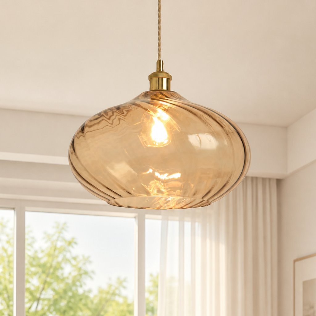 Lunaris Modern Globe Glass Pendant Light