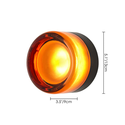 Gabriella Nordic LED Glass Flush Mount Sconce