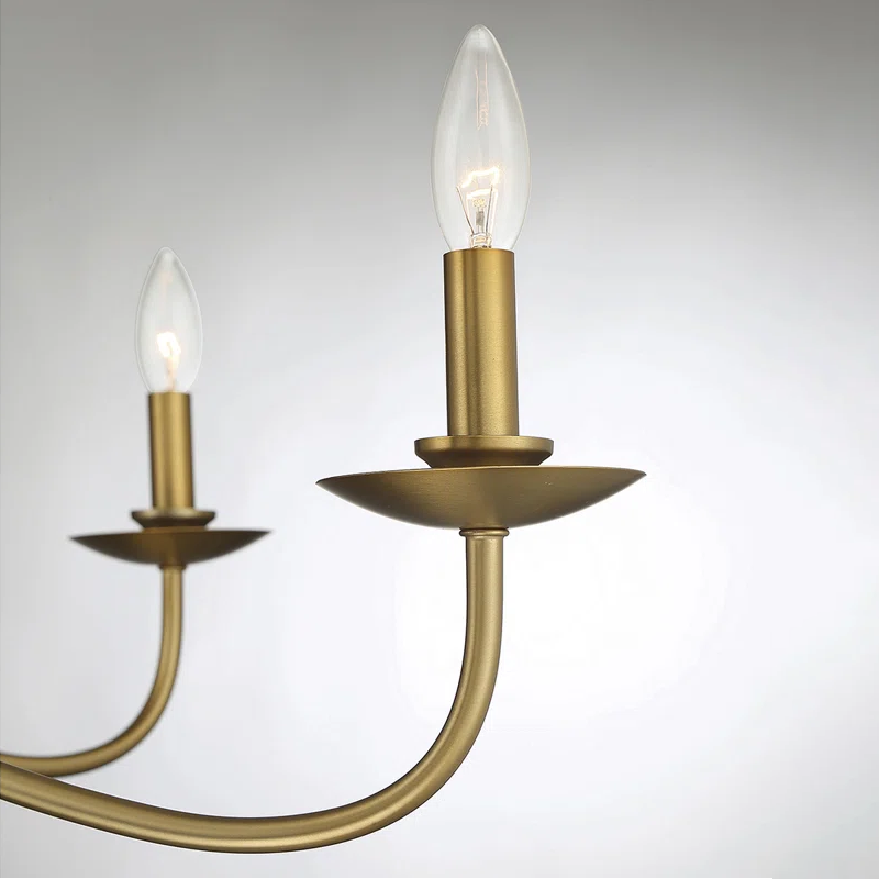 Charis Rustic 5 Light Metal Chandelier
