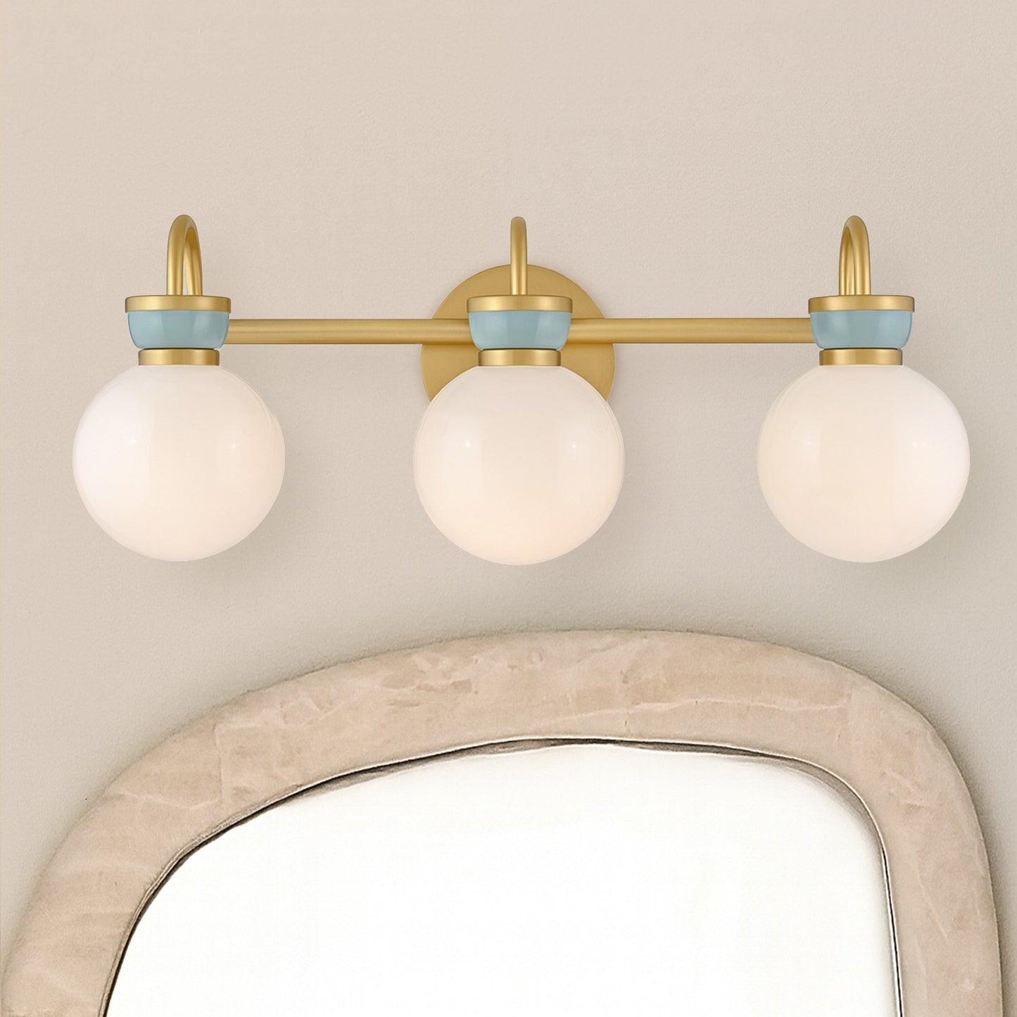 Theodore Vintage Opal Glass Wall Sconce
