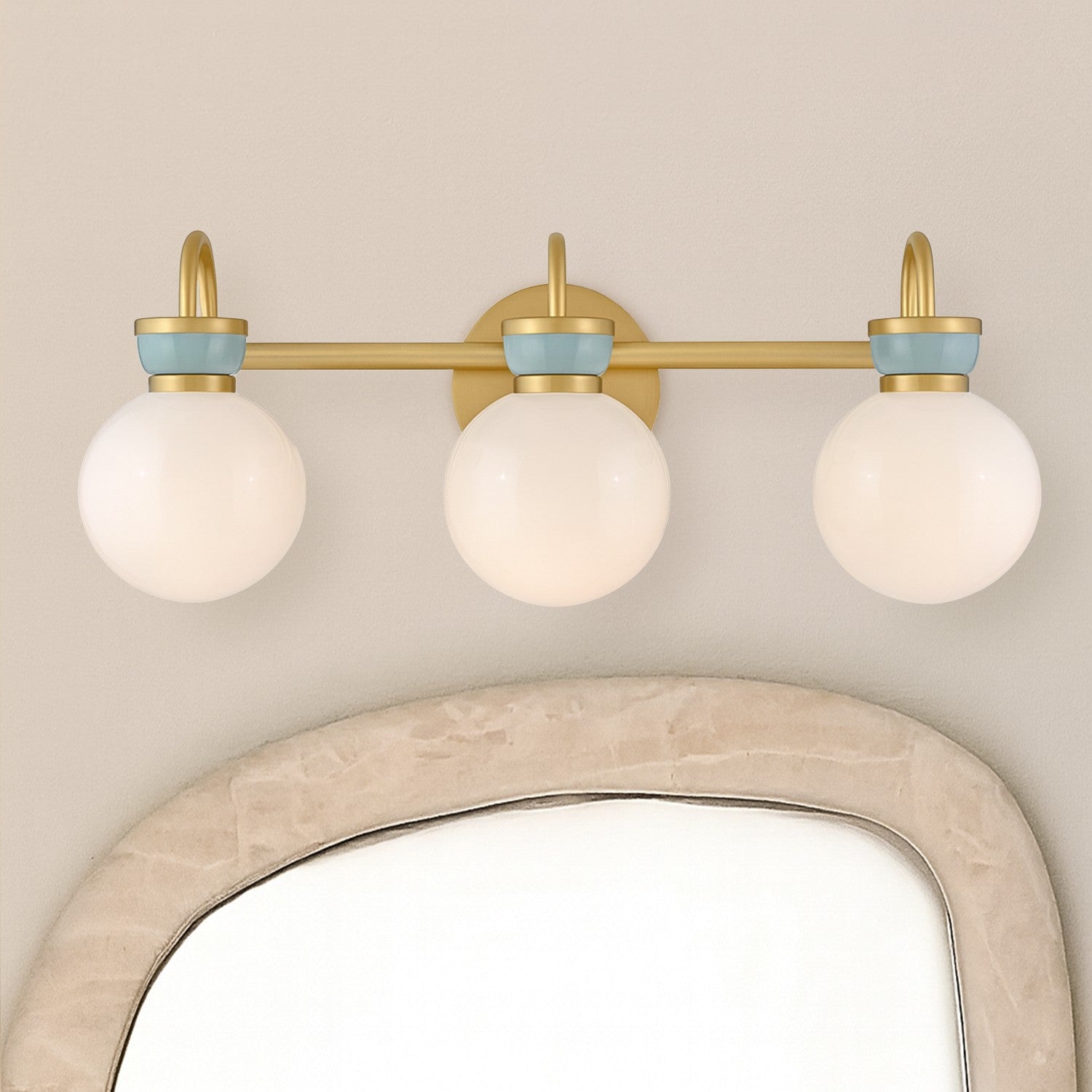 Theodore Vintage Opal Glass Wall Sconce