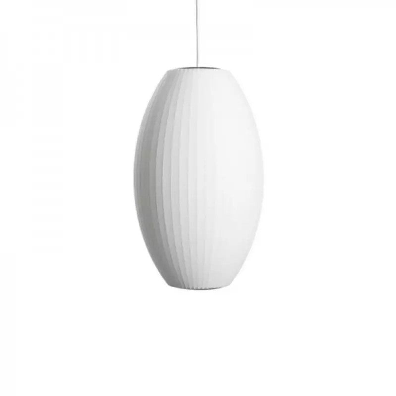 Giovanni White Silk Nelson Bubble Lamps