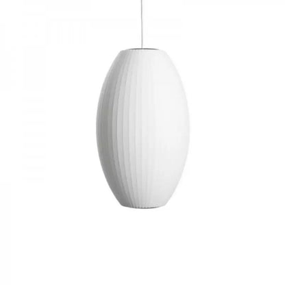 Giovanni White Silk Nelson Bubble Lamps