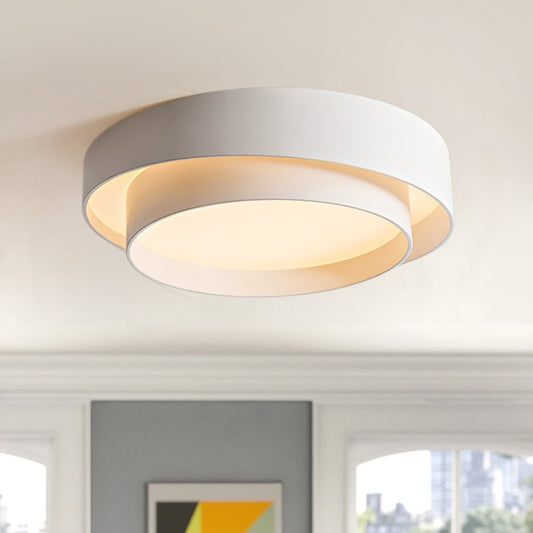 Melady Nordic Irregular Double-Layer Circular Ceiling Light