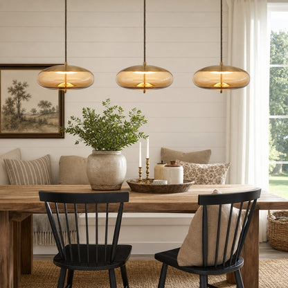 Lewis Modern LED Geometric Glass Pendant Light
