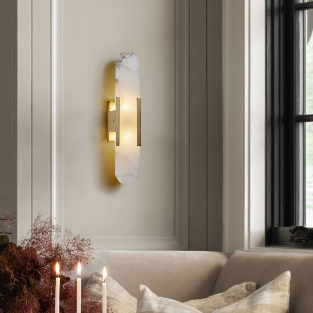Ylva Real Alabaster Wall Sconces