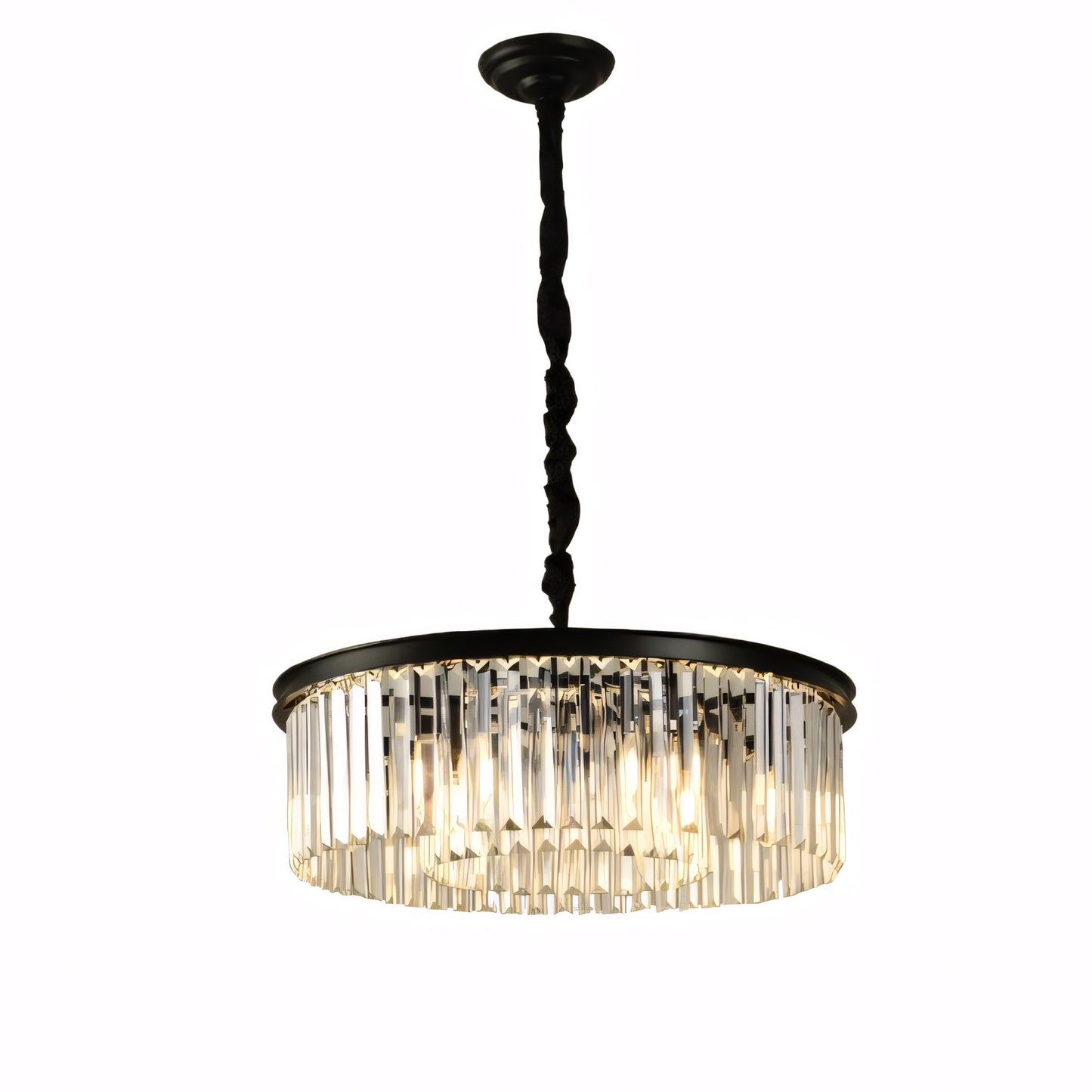 Braxion Modern Crystal Raindrop Round Chandelier
