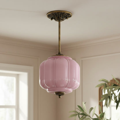 Conran Vintage Milk Glass Lantern Eloise Ceiling Light
