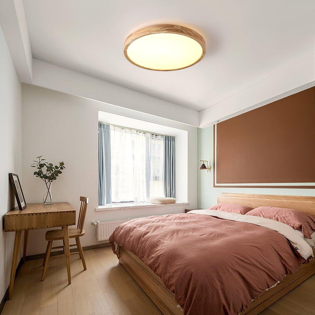 Blayze Rustic LED Wooden Geometric Ceiling Light