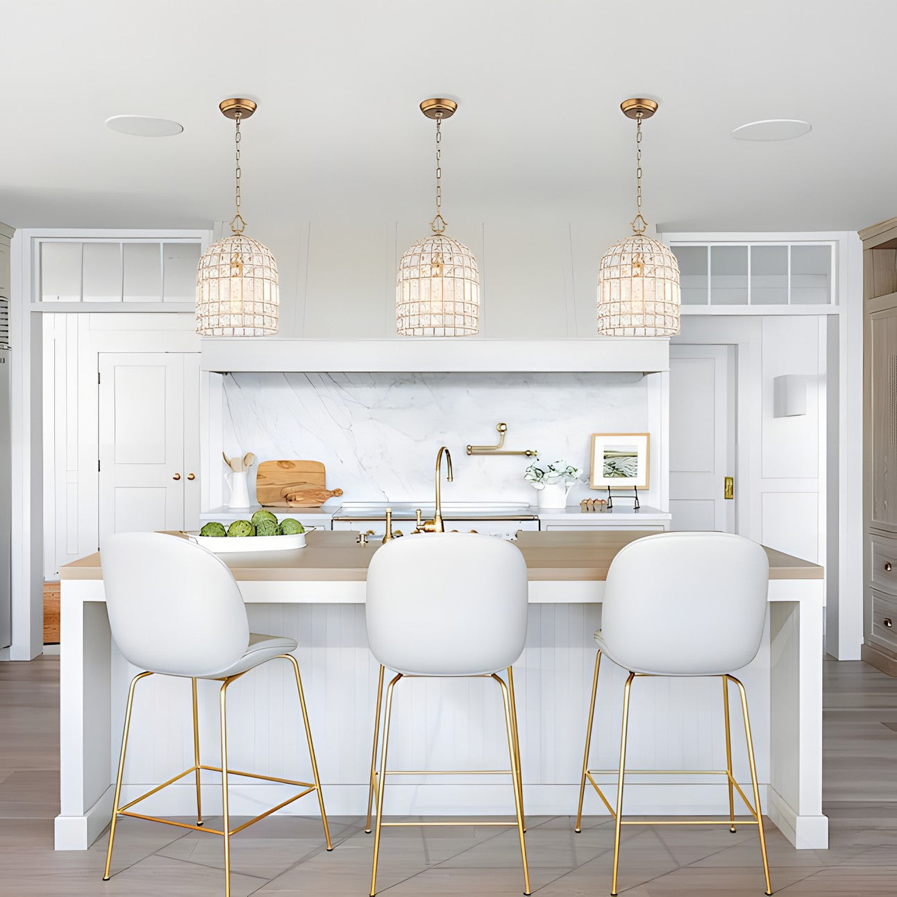 Zelda French Crystal Birdcage Pendant Light