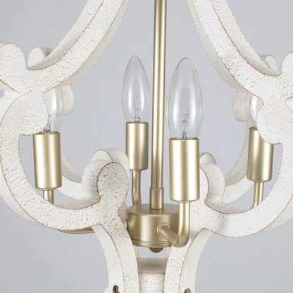 Astridina Rustic Antique Wooden French Country Chandelier