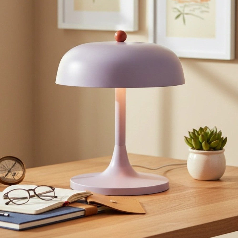 Olyssia Modern Metal Round Table Lamp