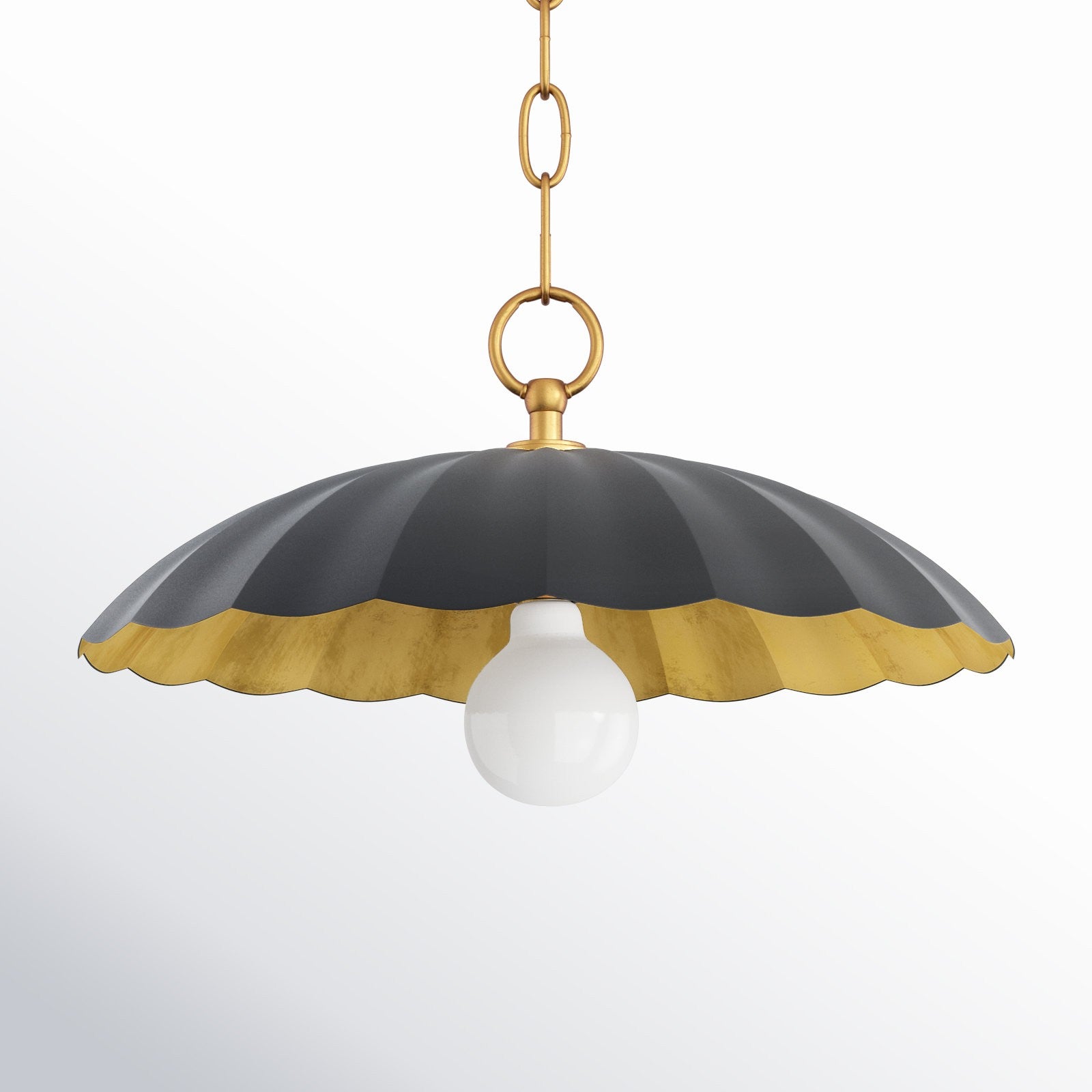 Velmara Farmhouse Metal Flower Pendant Light