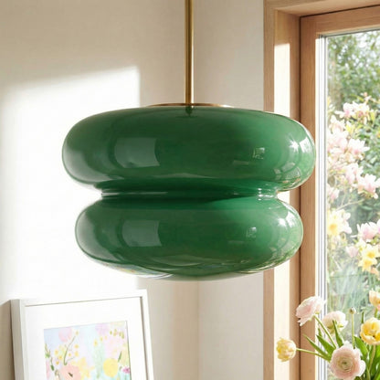 Josie Cream Bauhaus Opal Glass Pendant Light
