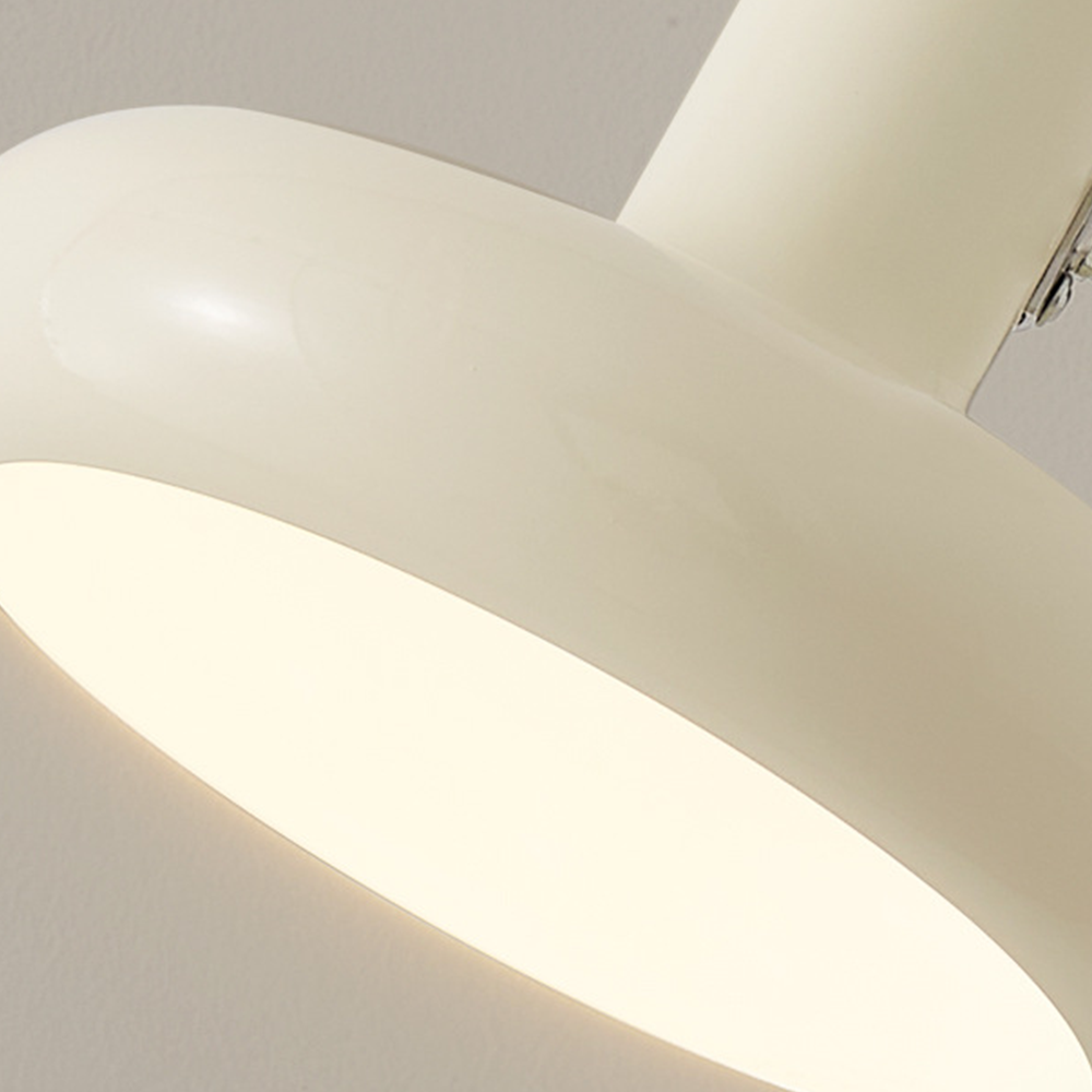 Kira Modern Bauhaus White Swing Arm Wall Light