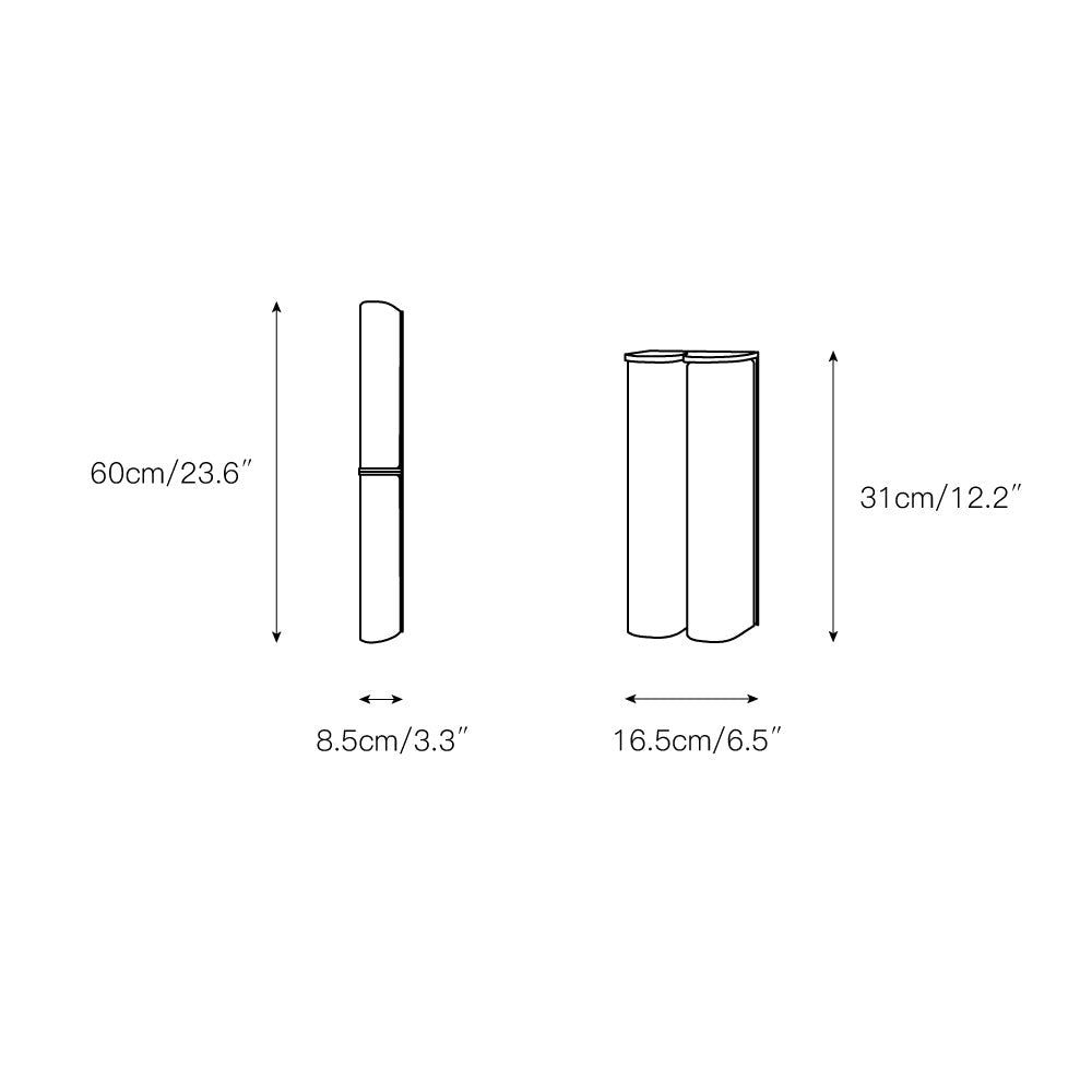Giulia Minimalist LED Double Tube Glass Wall Light
