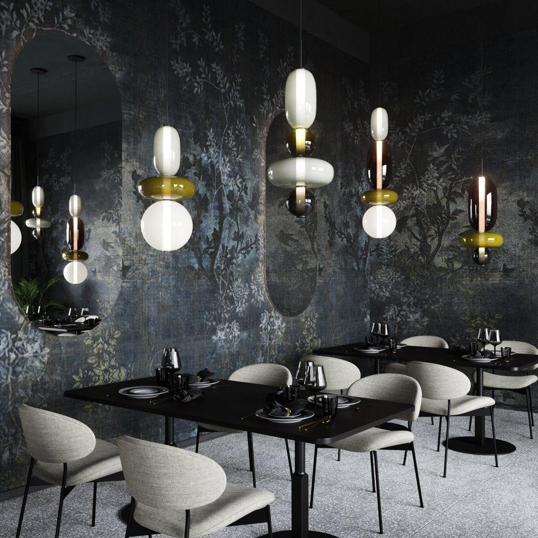 Caterina Modern Colorful Candied Glass Pendant Light