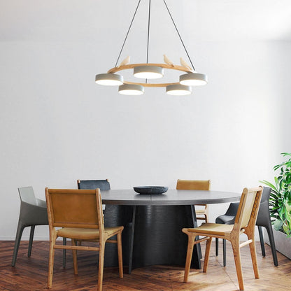 Myrithor Macarons Bird Woon Round Chandelier