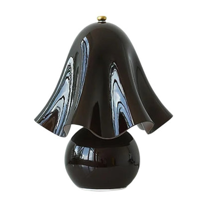 Catalina Modern Wavy Glass Petal Fazzo Table Lamp