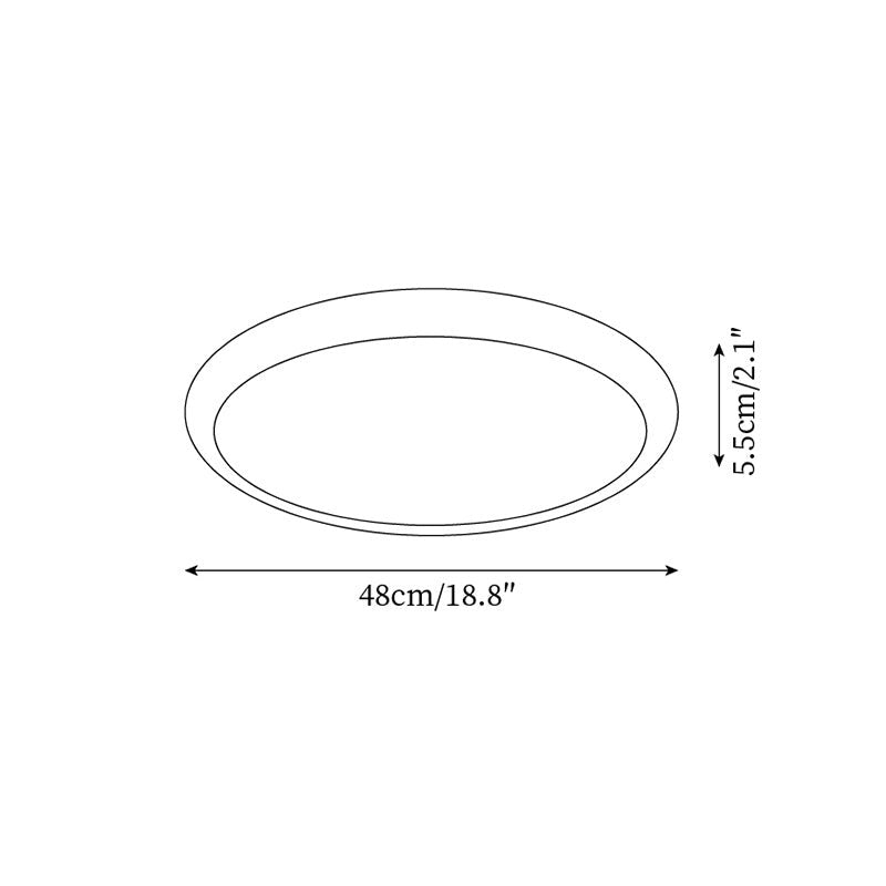 Tatum Modern Travertine Disc LED Ceiling Light