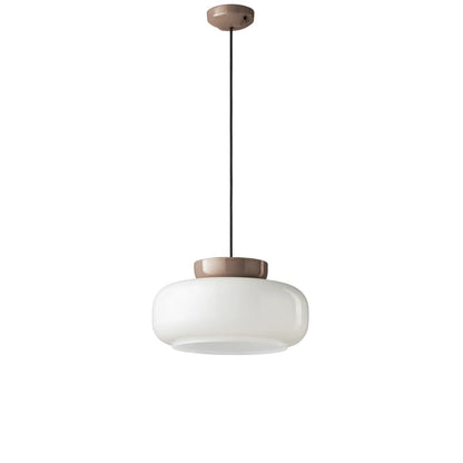 Smith Modern Nordic Bauhaus Macarons Bowl Shade Ceramic Pendant Light