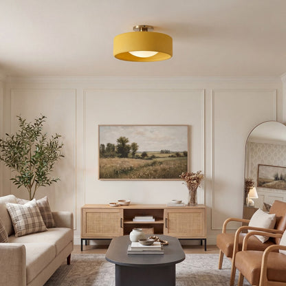 Aura Modern Porcelain Flush Mount Ceiling Light