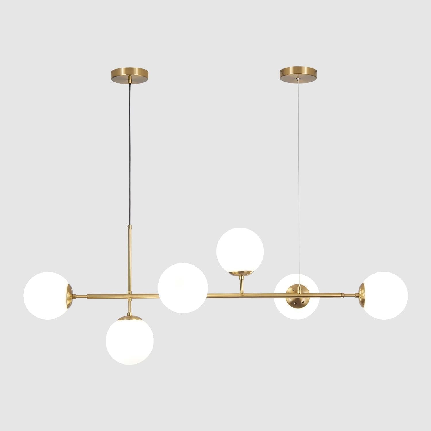 Celestina 6 Light Linear Glass Orb Pendant Light