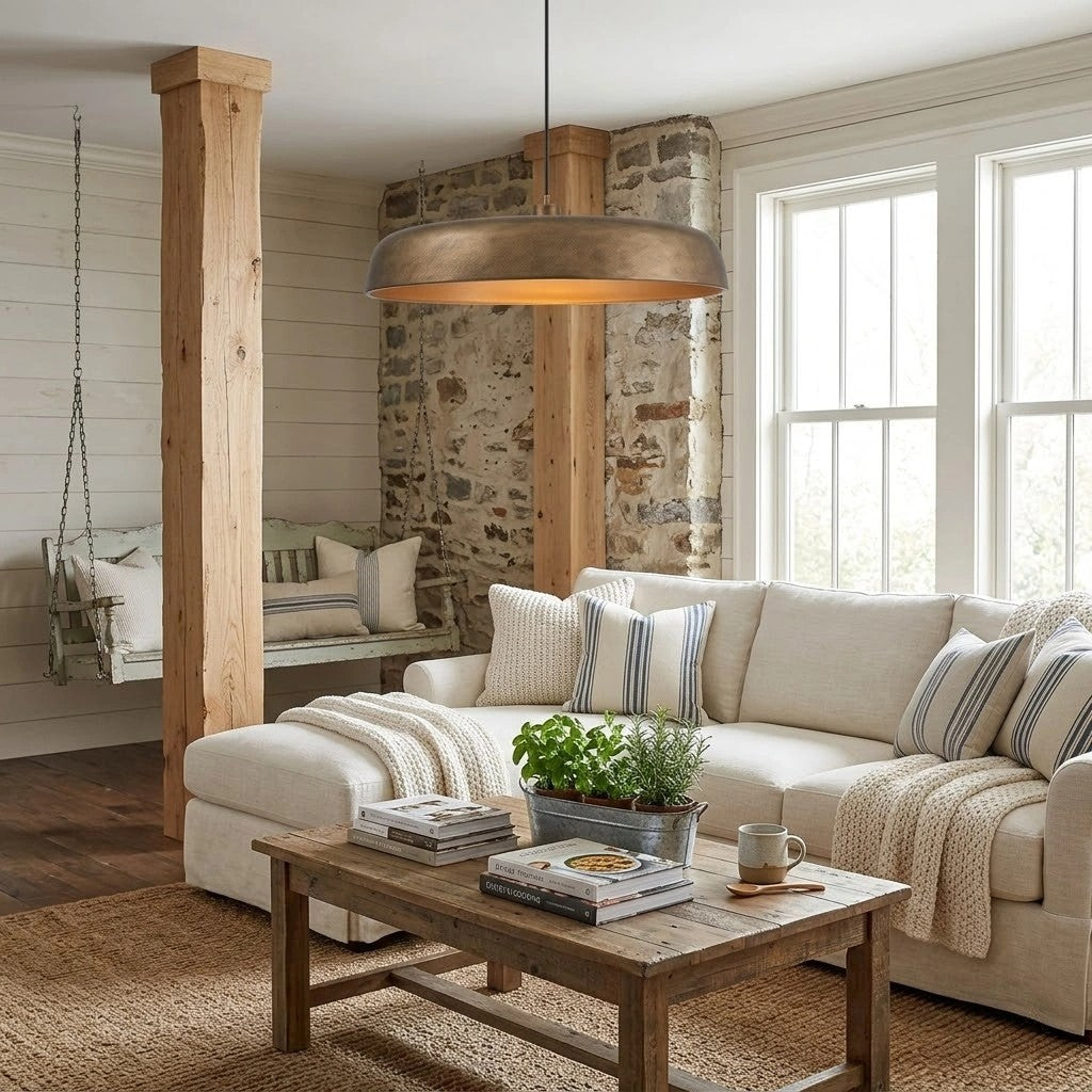 Aeloria Industrial Metal dome Pendant Light