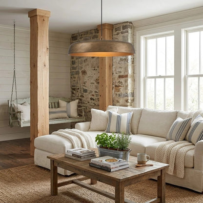 Aeloria Industrial Metal dome Pendant Light