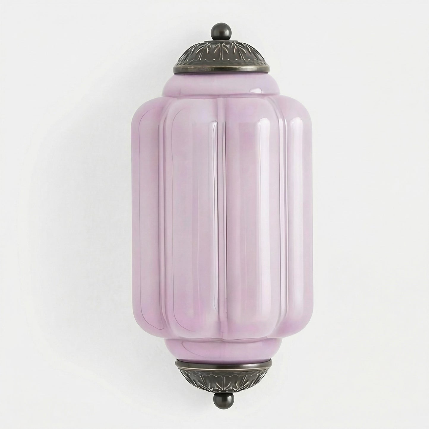 Michael Vintage Eloise Milk Glass Flush Wall Light