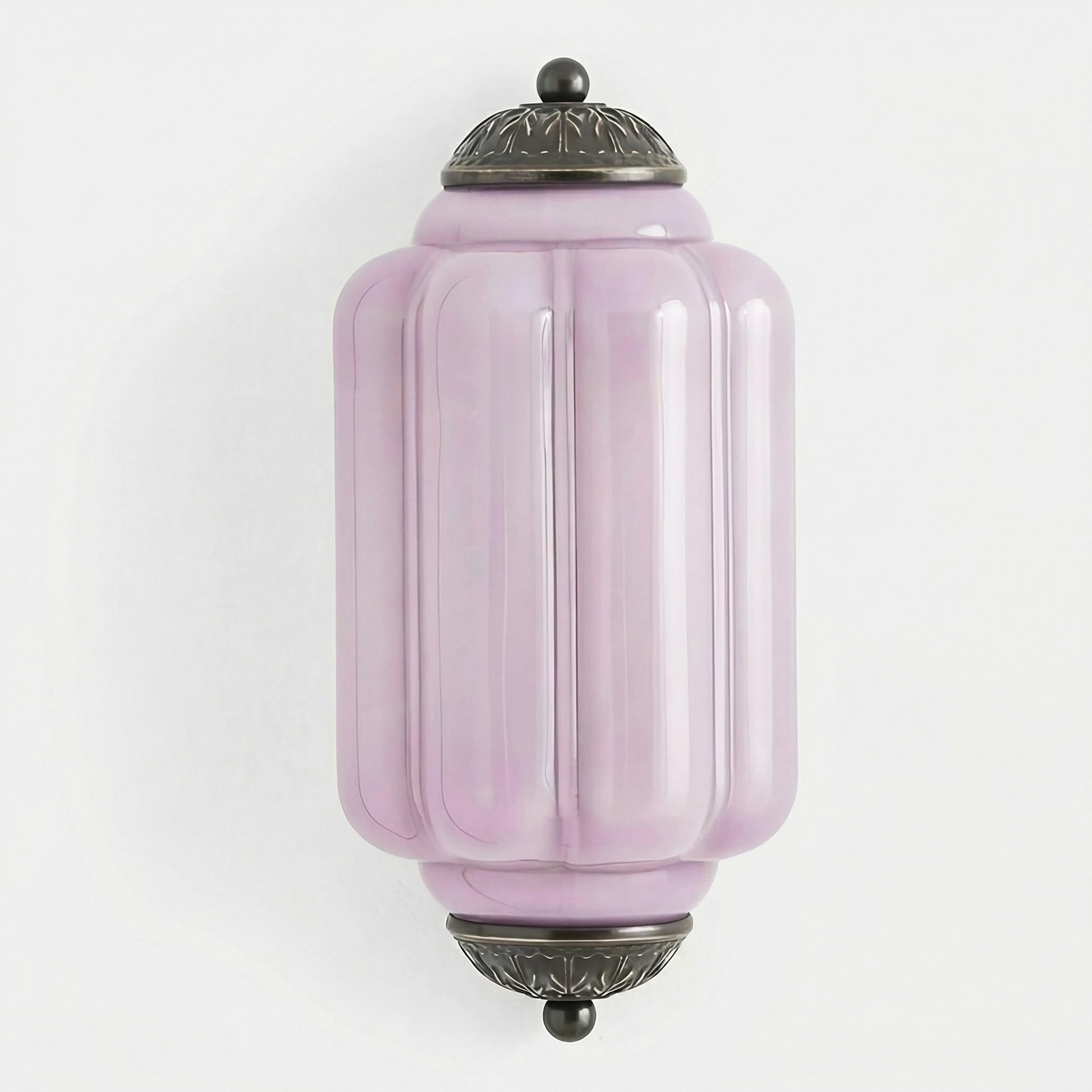 Michael Vintage Eloise Milk Glass Flush Wall Light